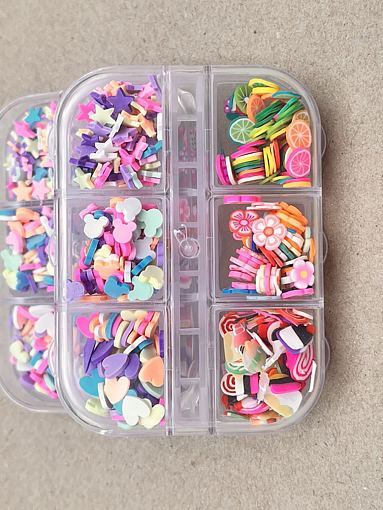 Набор объемных фигурок для маникюра