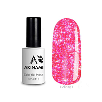 Akinami, Color Gel Polish - гель-лак светоотражающий (Holiday №01), 9 мл