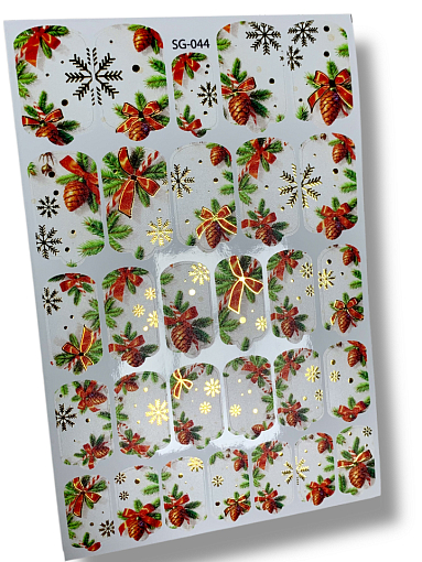 Anna Tkacheva, фольгированные наклейки пленки для дизайна ногтей SG-044