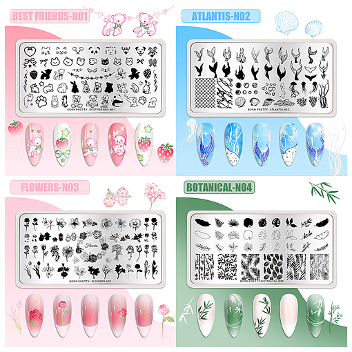 Born Pretty, пластина для стемпинга 12*6 см 58937-08 (BUTTERFLIES-N008)