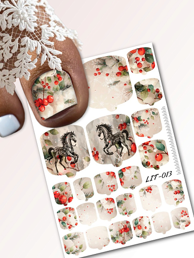 Anna Tkacheva, мини наклейки пленки для педикюра LIT-013 Anna Tkacheva, мини наклейки пленки для педикюра LIT-013