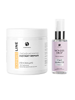 Adricoco, набор №109 липидная маска реноватор и масло-флюид для волос с маслом жожоба