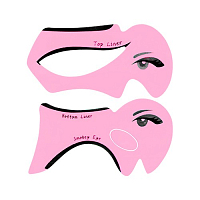 Irisk, трафареты для макияжа глаз H015-2 (Светло-розовые), 2 шт