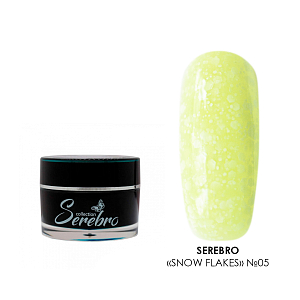 Serebro, Snow Flakes - гель-лак (№05), 5 мл