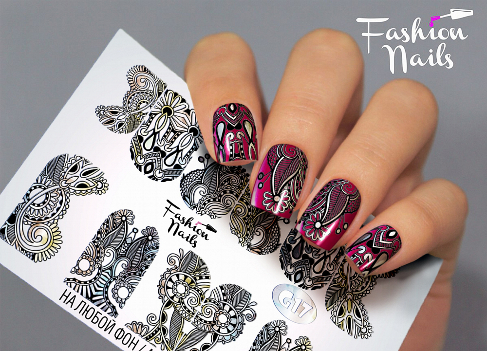 Fashion Nails, слайдер-дизайн "Galaxy" №17