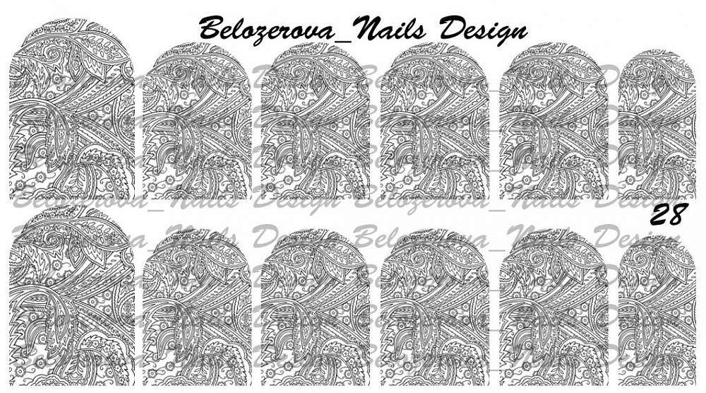 Слайдер-дизайн Belozerova Nails Design на белой пленке (28)