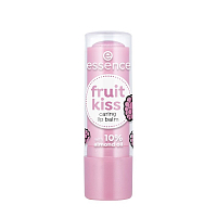 Essence, fruit kiss caring lip balm - бальзам для губ (малина т.01)