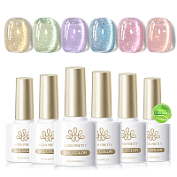 Born Pretty, Colored Cat Magnetic Gel-Light Flow - магнитный гель-лак "кошачий глаз" MY12, 10 мл