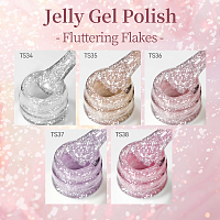 Born Pretty, Jelly Nude Gel - гель-лак желе с блестками №03, 10 мл