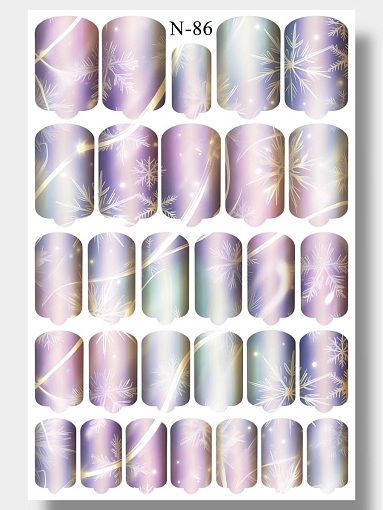 Anna Tkacheva, наклейки пленки для дизайна ногтей N-086