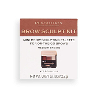 Makeup Revolution, BROW SCULPT KIT - набор для моделирования бровей (Medium)