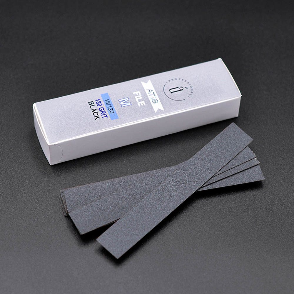 Atis, сменные файлы для пилки-основы M и 18/120 мм (Black, 180 грит), 50 шт