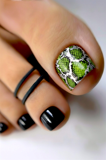 Anna Tkacheva, наклейки пленки для педикюра с фольгой VIP-088