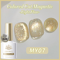 Born Pretty, Colored Cat Magnetic Gel-Light Flow - магнитный гель-лак "кошачий глаз" MY07, 10 мл