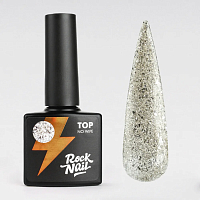 RockNail, Rich Top - топ со светоотражающими частичками и хлопьями фольги №1 (Heirloom), 10 мл