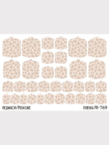 Anna Tkacheva, наклейки пленки для педикюра PR-769