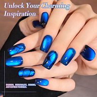 Born Pretty, Crystal Cat Magnetic Gel - магнитный гель-лак "кошачий глаз" MY376 (Rhine Lake), 10 мл