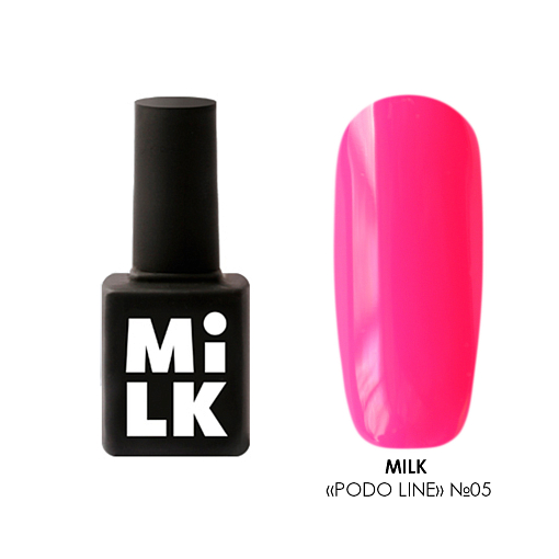 Milk, PODO LINE - однофазный гель-лак для педикюра №05, 9 мл