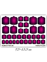 Anna Tkacheva, наклейки пленки для педикюра PR-231
