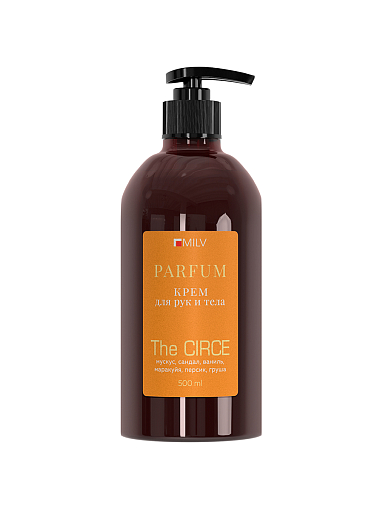 Milv, парфюмированный питательный крем для рук и тела с живицей №5, 500 мл