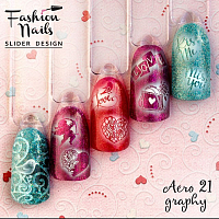 Fashion Nails, слайдер-дизайн "AEROgraphy" №21