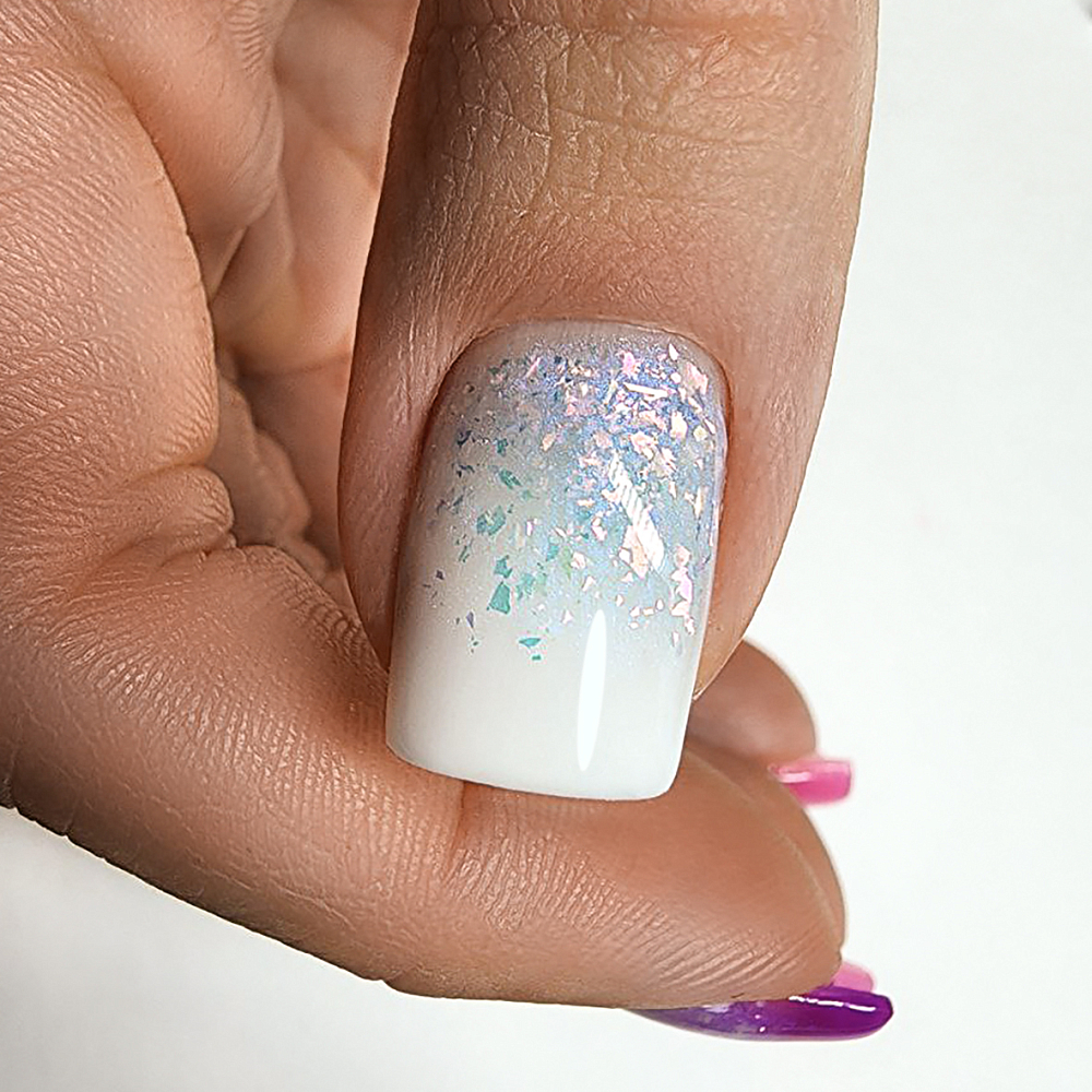 Дизайн ногтей. Товар: BSG, Полижеле для наращивания ногтей №01 (белый), 13 гр