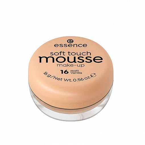 Essence, soft touch mouse makeup — мусс тонирующий (ванильный т.16)