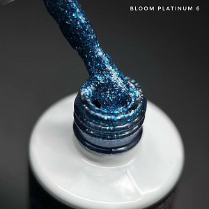 Bloom, Platinum - гель-лак с эффектом жидкой фольги с блёстками №6, 8 мл