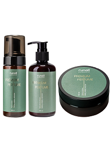 Runail, набор №104 парфюмированная мульти-пенка, крем-финиш и суфле-парафин для рук и тела