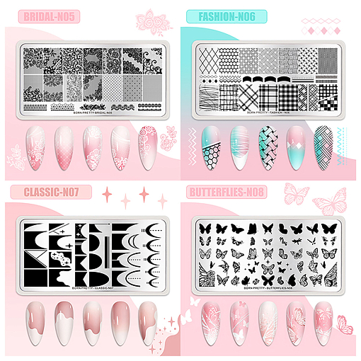 Born Pretty, пластина для стемпинга 12*6 см 58937-05 (BRIDAL-N005)