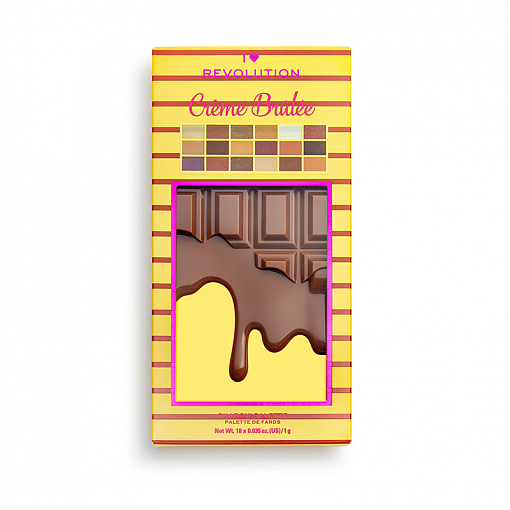I Heart Revolution, CHOCOLATE - палетка теней для век (Crème Brulee)