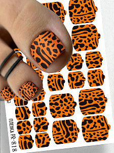 Anna Tkacheva, наклейки пленки для педикюра PR-818