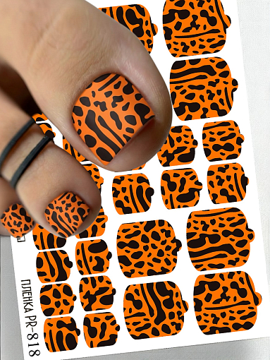 Anna Tkacheva, наклейки пленки для педикюра PR-818