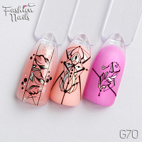 Fashion Nails, слайдер-дизайн "Galaxy" №70