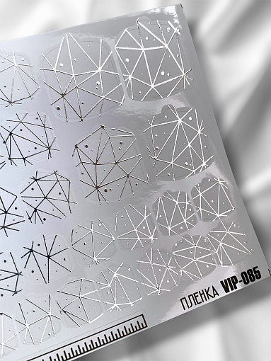 Anna Tkacheva, наклейки пленки для педикюра с фольгой VIP-085