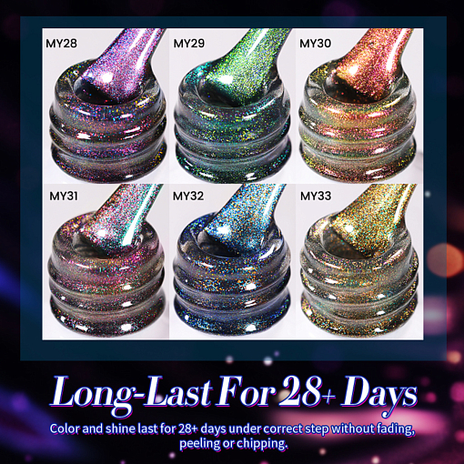 Born Pretty, 9D Polaris Cat Eye Gel - магнитный гель-лак "кошачий глаз" MY33, 10 мл