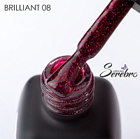 Serebro, гель-лак светоотражающий "Brilliant" №08, 8 мл