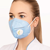 Irisk, защитная маска-респиратор для мастера маникюра с угольным фильтром многоразовая (случ.цв)