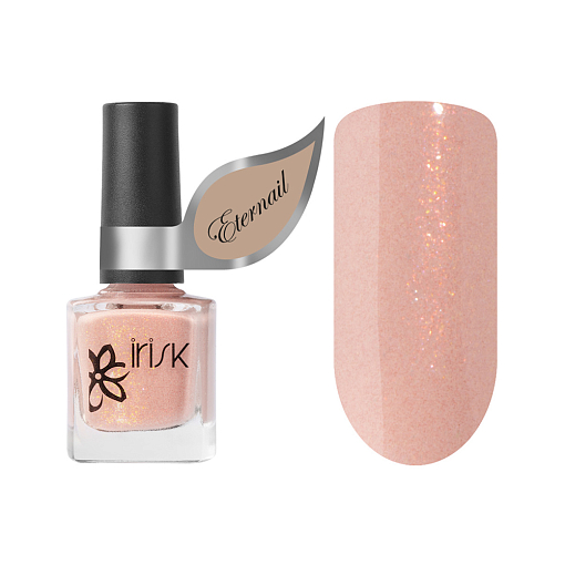 Irisk, Eternail Nude Shine - лак на гелевой основе с эффектом втирки (04 Coral Beige), 8 мл