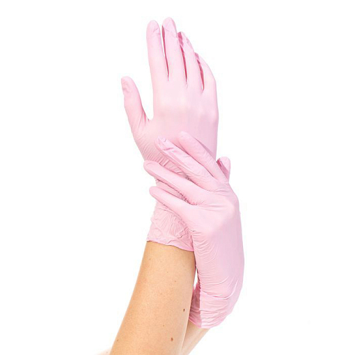 Archdale, перчатки для маникюриста нитриловые неопуд. Р76S NitriMax (розовые, S), 50 пар