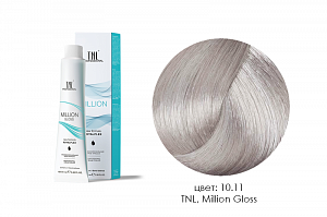 TNL, Million Gloss - крем-краска для волос (10.11 Платиновый блонд пепельный интенсивный), 100 мл