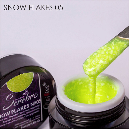 Serebro, Snow Flakes - гель-лак (№05), 5 мл