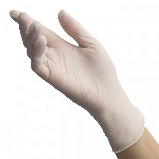 Benovy, Nitrile Chlorinated - перчатки нитриловые (белые, L), 100 пар