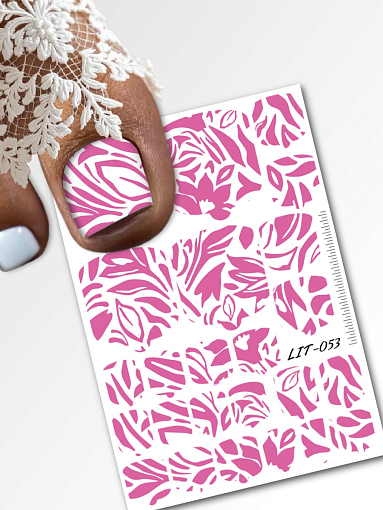 Anna Tkacheva, мини наклейки пленки для педикюра LIT-053