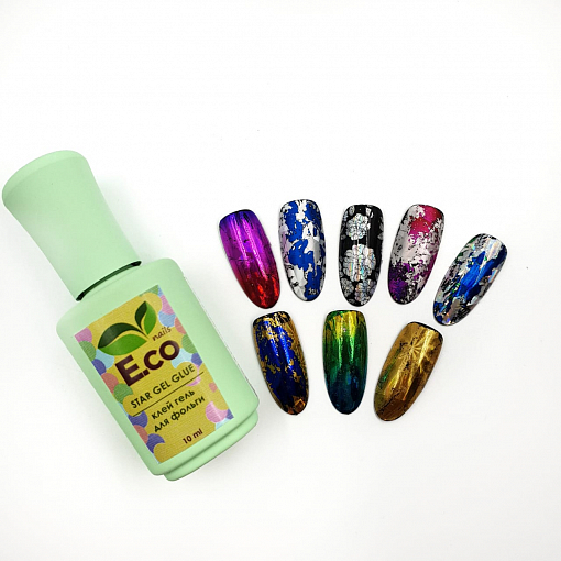 E.co nails, Star Gel Glue - клей-гель для фольги, 10 мл