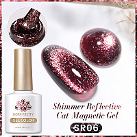Born Pretty, Shimmer Reflective Cat - магнитный гель-лак светоотражающий SR06, 10 мл