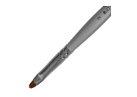 Irisk, кисть для геля искусственный ворс, с деревянной ручкой овал ВО №2