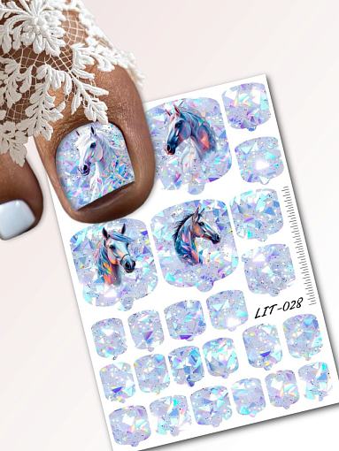 Anna Tkacheva, мини наклейки пленки для педикюра LIT-028 Anna Tkacheva, мини наклейки пленки для педикюра LIT-028