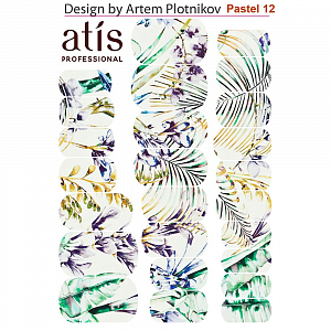 Atis, пленка для дизайна ногтей Pastel №12