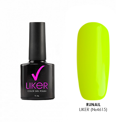 

RuNail, гель-лак Liker (№4615), 9 мл, Желтый и салатовый